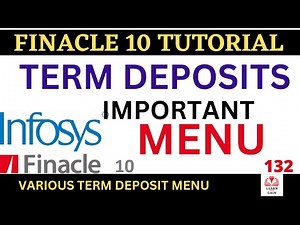 FINACLE 10 Tutorial || Term deposits important menu || Finacle10 Menu || Learn and gain