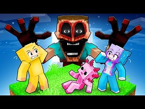 I Became a MONSTER on One Block in Minecraft!