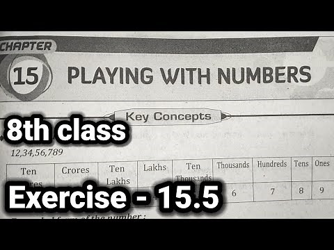 8th class | Maths | 15.Playing With Numbers chapter | Exercise - 15.5 | All problems |8th class 15.5