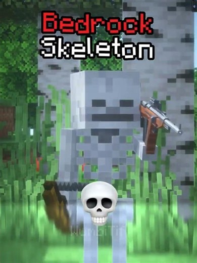 Java Skeleton 🥲vs Bedrock Skeleton💀