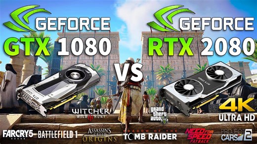 RTX 2080 vs GTX 1080 test in 8 games 4K (i7 8700K)
