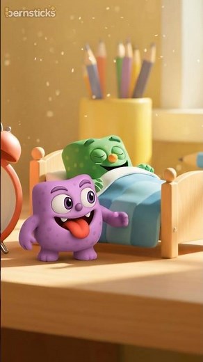 Grumpy Morning Monsters 😴 | Funny Cartoon for Kids #kidsfun #bedtimecartoon #educationalcartoon