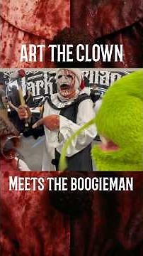 Art the Clown Meets the Boogieman Puppet! #shorts #puppet #convention