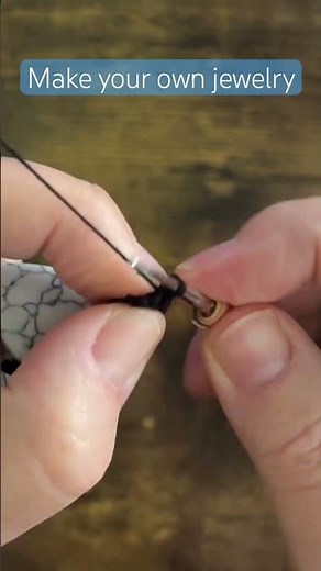 Easy way to make your own unique piece of jewelry #jewelry #handmadegifts #crochet #necklace #stones