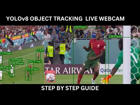 Real Time Football Player and Ball Detection and Tracking using YOLOv8 Live :Object Tracking YOLOv8