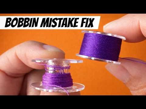 How to thread a Sewing Machine, Wind a Bobbin, and Fix a Bobbin Mistake ( Beginner + Auto Threader)