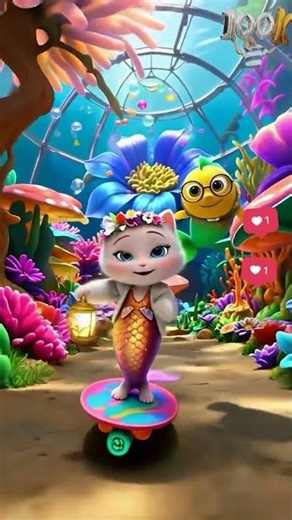 Underwater Botanical Garden with Skating Kittens 🐾✨