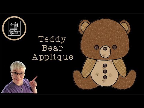 Teddy Bear Applique Tutorial with Lisa Capen Quilts - Cute Baby Quilt Idea!