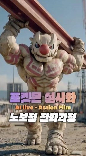 “으랏차→토쇠골→노보청” 하이퍼리얼 실사 진화 대전! | Hyper‑Real Poké‑Evolution: Gurdurr→Conkeldurr Transformation!