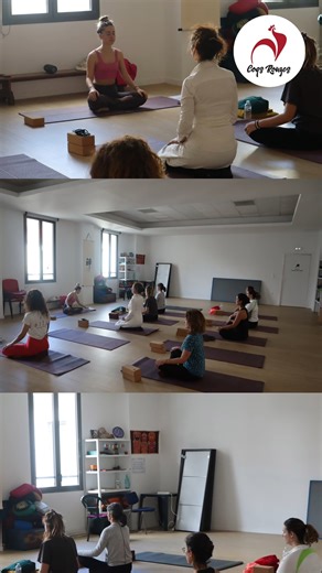 Le Hatha Yoga, c’est une pratique douce et accessible à tous, qui associe postures, respiration et relaxation pour harmoniser le corps et l’esprit. 👉 Venez découvrir cette pratique, votre corps et votre esprit vous diront merci. #Bordeaux #yoga #hathayoga #bienetre #maville | Coqs Rouges Bordeaux