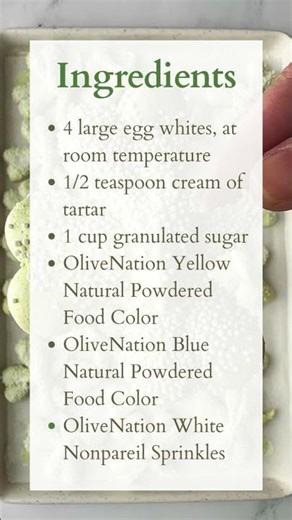Festive Shamrock Meringues Recipe🍀