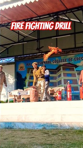 Fire Fighting Drill 💥 Khatron Ke Khiladi 💯. RRCE Bhota | #shorts #youtubeshorts #khatronkekhiladi