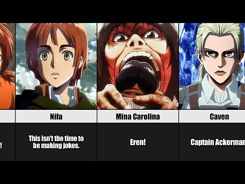 Last Words of Every Attack on Titan Characters