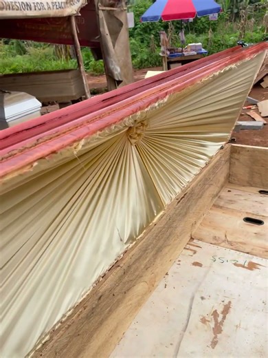 Unfinished casket ⚰️ wooden #construction