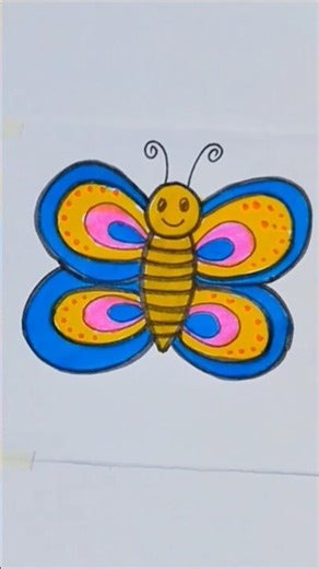 butterfly butterfly #drawingtutorials #artinstruction #art #shortvideo #drawingeasy