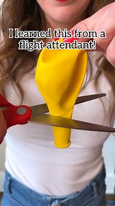 1.8M views · 6.6K reactions | Genius Packing Trick! Use balloons to cover beauty products to prevent spills in luggage! #travel #luggage #TravelTips #airplane #vacation | Jeff & Lauren | Facebook