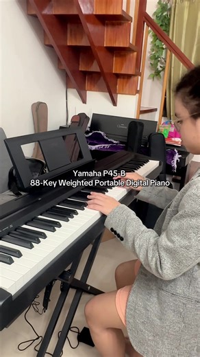 Yamaha P45-B: 88-Key Portable Digital Piano