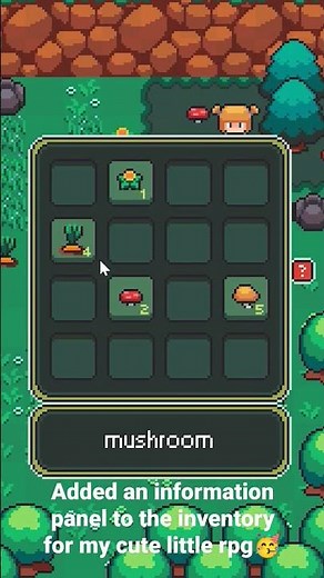 Added an information panel to my RPG made in Godot 4