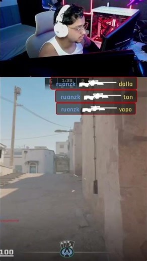 AQUECIMENTO DE AWP ESTILO S1MPLE #cs2 #s1mple #awp