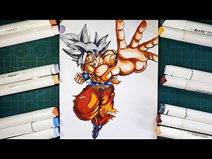 How to Draw Goku Mastered ultra instinct 😱 | step by step drawing tutorial | [Dragonball]