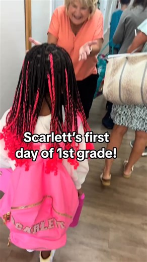 So blessed to have Mrs. Dees as Scarletts teacher again this year! #scarlettgray | ScarlettandTiania