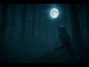 3 Hours of Owls & Night Forest Sounds 🌕 | Deep Sleep, Meditation & Relaxation Ambience 🦉