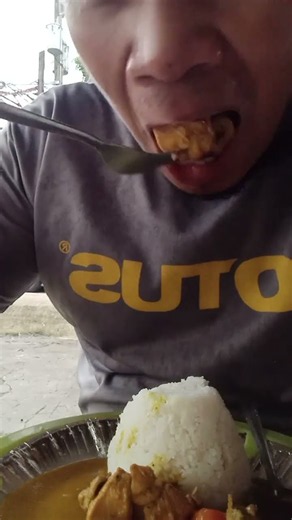 KAIN PO TAYO CHICKEN CURRY 🍛 #shortvideo #mukbang