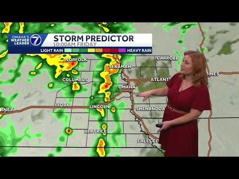 Scattered rain, storms Friday for Omaha area