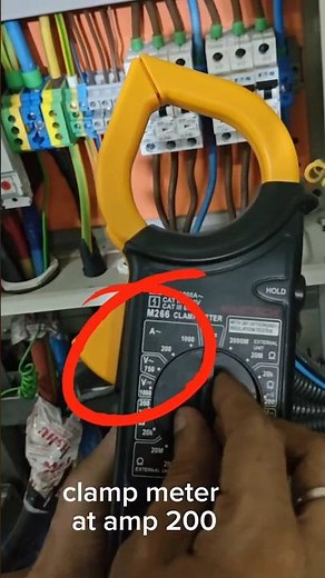 How to check current using Clamp Meter | How to use clamp meter to check current #electrical
