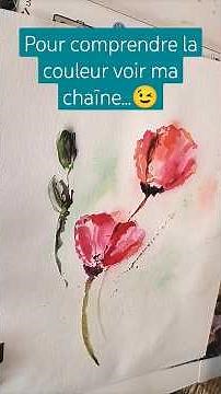 🌻🎨Comment peindre des FLEURS à l'AQUARELLE très vite et facilement ? COQUELICOT débutants ou experts