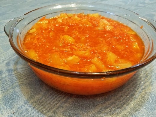 Orange Carrot Gelatin Salad - Favorite Salads