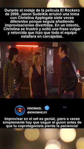 Durante el rodaje de The Rocker (2008), Christina Applegate no pudo aguantar la risa