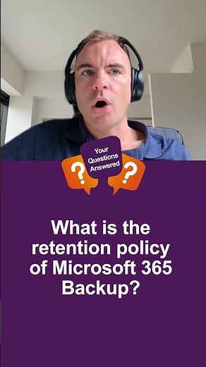 What is Microsoft 365 Backup's Retention Policy?
