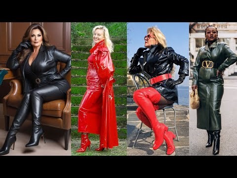 Trendy Mesmerizing Leather Outfits for Mature Women 😍 // outstanding Leather