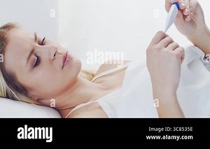 Young woman lying in the bed. Beautiful blond sleeping girl. Morning in the bedroom, daylight from the window. Health and rest concept Stock Video Footage - Alamy