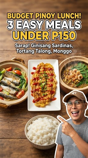 3 Easy Filipino Lunch Recipes in Under 20 Minutes 🇵🇭 | Budget-Friendly Meals #Shorts