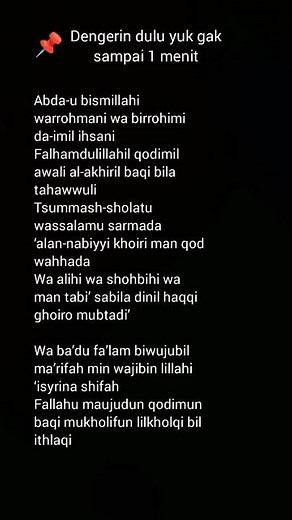 Lirik Nadhom Aqidatul Awam Lengkap