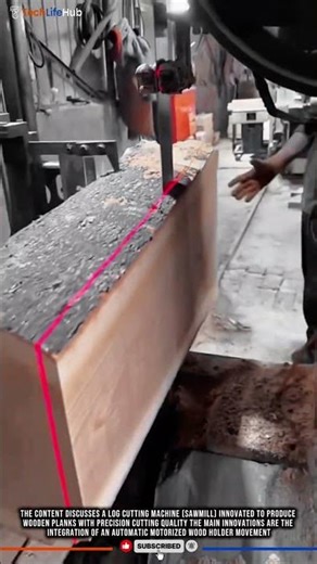 Innovation Wood Cutter: Laser Centering, Precise Motion, Plank Quality #tech