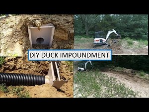 DIY Installing Duck Impoundment Water Control Structure! Phantom 4 Pro Drone Views to boot!