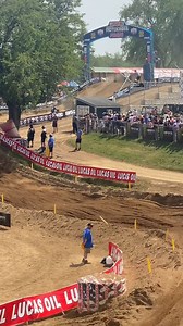 Tomac still crushing it on the last lap at Red Bud. #motocross #yamaha #yz450f #redbud #tiktoksawitfirst | Eli tomac
