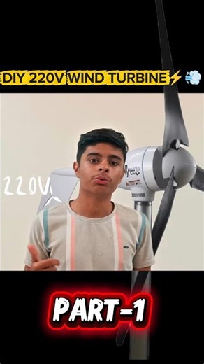 DIY Wind Turbine at Home ⚡ Will It Generate 220v PART-1