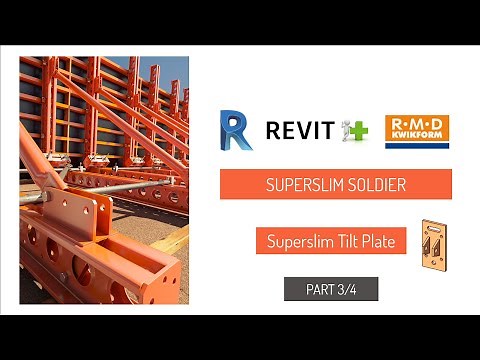 Parametric Revit Family Superslim Soldier Part3 Formwork RMD