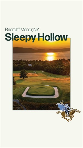 Ranked as one of the best courses in the country, Sleepy Hollow is steeped in legend. With a Vanderbilt mansion as its clubhouse, and William Rockefeller as a previous owner, it’s equal parts history and beauty. The best part? That iconic Headless Horseman logo 🏇🎃 | golftours.com
