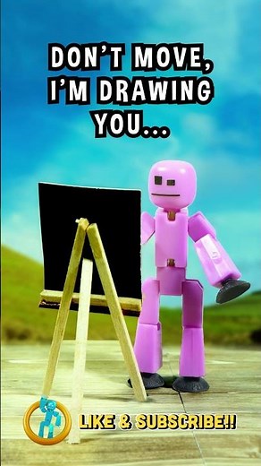 Don’t Move… I’m Drawing You! 🎨😂 | StikBot Funny Animation