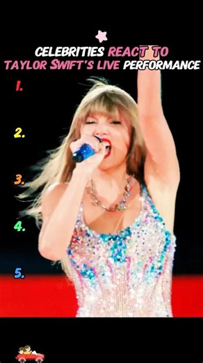 Celebrities React to Taylor Swift's Live Performance #TaylorSwift #CelebrityReactions #LiveVocals