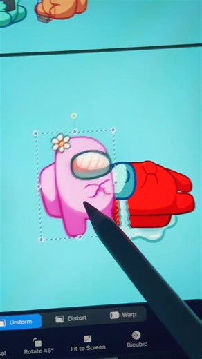 When u try to run away from the imposter #amongus #amongusfunny #art #sticker #amongusmeme #imposter