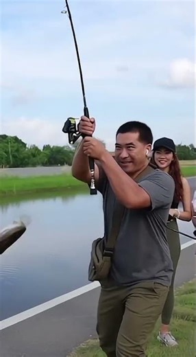ตกปลา​ช่อน​ข้าง​ทาง​กับ​สาว​สวย​ #fishing #campping #ตกปลาช่อน