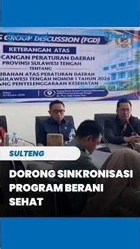 Syarifudin Hafid Opens Health Draft Bylaw FGD, Pushes for Synchronization of the 'Berani Sehat' P...