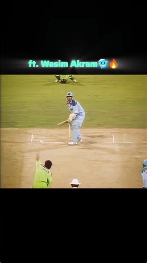Batters Feared This Man! 😨☠️ #wasimakram #wasimakrambowling