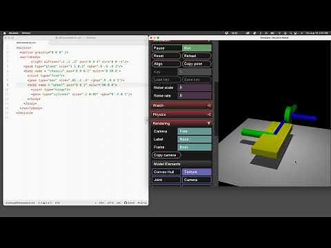 MuJoCoPy Lec 3a: Differential drive car (Modeling) (part 1 of 3)